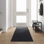 vidaXL Tapis Couloir Anthracite 80 x 400 cm tissu