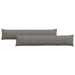 vidaXL Coussins de canapé 2 Pièces Gris clair 200 x 40 cm