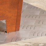 vidaXL Nez de marche Rectangulaire 2 Pièces Argenté 50 x 40 cm Aluminium