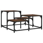 vidaXL Table basse chêne marron 68x68x40 cm bois d'ingénierie