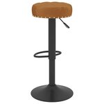 vidaXL Tabourets de bar lot de 2 marron velours