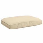 vidaXL Set de coussins de palette 2 Pièces Beige Tissu Oxford