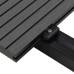 vidaXL Panneaux de terrasse solides et accessoires WPC 10m² 2 2 m Gris