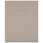 vidaXL Receveur de douche SMC Marron 100x80 cm