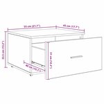 vidaXL Armoire à tiroirs Blanc 55 x 45 x 33 5 cm Bois d'ingénierie