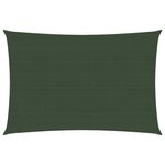 vidaXL Voile d'ombrage 160 g/m² Vert foncé 2x3 5 m PEHD