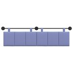 vidaXL Tête de lit suspendue Bleu denim Tissu