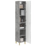 vidaXL Ensemble de Meubles 2 Pièces Gris béton Bois d'ingénierie
