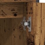 Ensemble de meubles de salle de bain 2 pièces en bois ancien en bois d'ingénierie