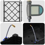 vidaXL Pots de jardin Noir 40 x 40 x 126 cm Acier