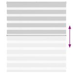 vidaXL Store zèbre gris clair largeur du tissu 125 9 cm polyester