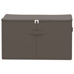 vidaXL Boîte de rangement 24 Pièces Gris 55 x 35 x 32 cm Tissu intissé