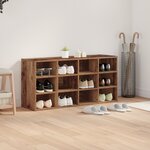 vidaXL Cabinet à chaussures Bois ancien 103x30x51 cm Bois d'ingénierie
