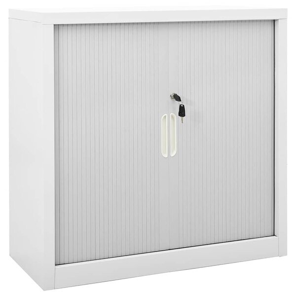 vidaXL Armoire à portes coulissantes Gris 90x40x90 cm Acier