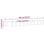 vidaXL Lit surélevé de jardin Acier enduit de poudre Anthracite