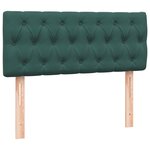vidaXL Sommier à lattes de lit et matelas vert foncé 120x210cm velours