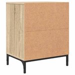 vidaXL Tables de chevet avec tiroir 2 Pièces Chêne sonoma 49 x 36 x 61 cm