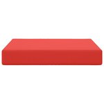 vidaXL Coussin de canapé d'extérieur Rouge 60 x 60 x 8 cm Polyester