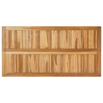 vidaXL Table de bar Naturel 150 x 75 x 105 cm Bois de teck massif
