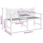 vidaXL banc Other Marron 150 x 60 x 90 cm Bois de teck solide