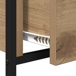 vidaXL Table basse Chêne artisanal 70 x 50 x 54.5 cm Bois d'ingénierie