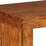 vidaXL Table console Bois massif avec finition miel 110x40x76 cm