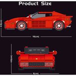 Mould King 27012 - Kit de construction de supercar Testarossa