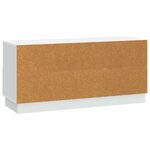 vidaXL Meuble TV Blanc 102 x 34 5 x 47 cm Bois d'ingénierie