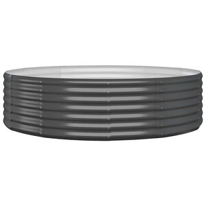 vidaXL Lit surélevé de jardin Acier galvanisé Anthracite