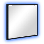 vidaXL Miroir de salle de bain LED Chêne noir 40 x 8 5 x 37 cm