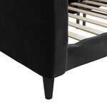vidaXL Lit de repos sans matelas noir 90x190 cm velours