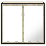 vidaXL Armoire à miroir de salle de bain chêne sonoma bois ingénierie