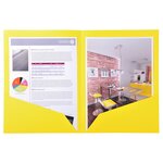 Paquet 25 chemises Double Poche ROCK''S 210 double A4 ou A3 - 24x32cm Jaune citron x 10 EXACOMPTA