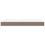 vidaXL Matelas de lit à ressorts ensachés Taupe 100x200x20 cm Tissu
