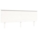 vidaXL Cadre de lit avec tête de lit blanc 200x200 cm bois massif