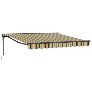 vidaXL Cadre d'auvent Vert et jaune 300 x 250 cm