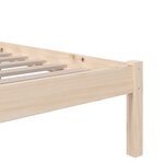 vidaXL Cadre de lit sans matelas bois massif 90x190 cm
