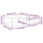 vidaXL Table basse 2 Pièces Chêne artisanal Bois d'ingénierie