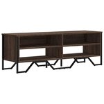 vidaXL Meuble TV chêne marron 122x34x41 cm bois d'ingénierie