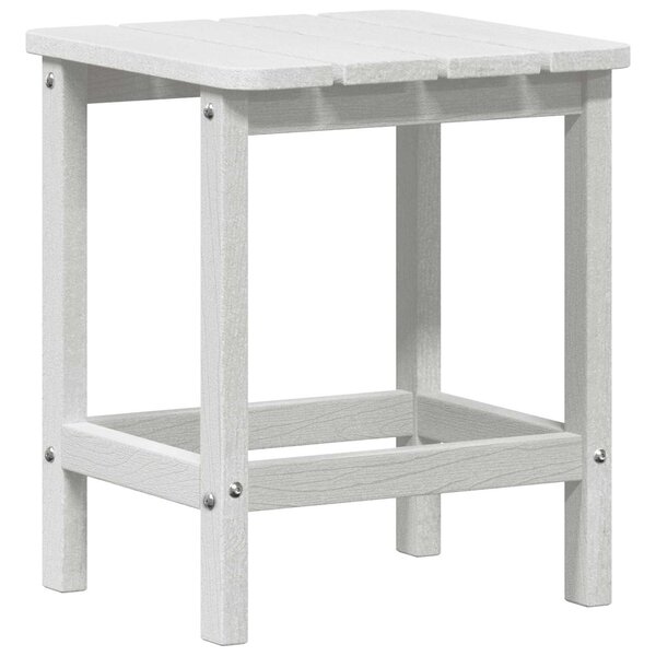 vidaXL Table d'appoint Blanc 38 x 38 x 46 cm Polyéthylène