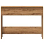 vidaXL Table console chêne artisanal 100x35x76 5 cm bois d'ingénierie