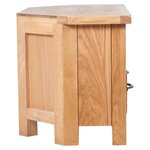 vidaXL Meuble TV avec tiroir 88 x 42 x 46 cm Bois de chêne solide