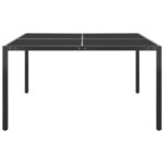 vidaXL Mobilier de salle à manger d'extérieur 9 Pièces Acier