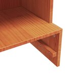 vidaXL Armoire à chaussures cire marron 52x30x104 cm bois pin massif