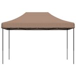 vidaXL Tente de réception pliable escamotable marron 410x279x315 cm