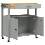 vidaXL Chariot de cuisine MONZA 84x40x88 5 cm bois massif de pin