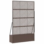 vidaXL Cache-pot de jardin Marron 105 x 30 x 170 cm Métal