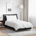 vidaXL Duvet d'été simple avec oreiller 2 pc Blanc Plume de canard