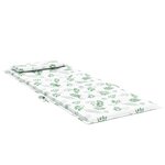 vidaXL Coussins de chaise à dossier haut lot de 4 modèle de feuille