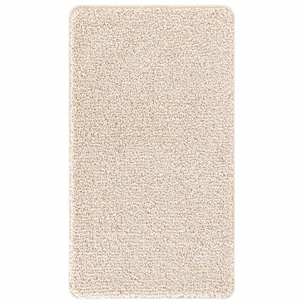 vidaXL Tapis de bain antidérapant Crème 70 x 120 cm PP